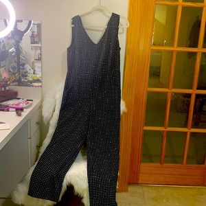 Karl lagerfeld jumpsuit polka dot pattern